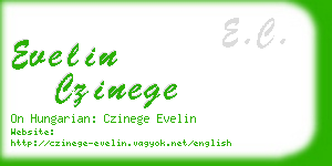 evelin czinege business card